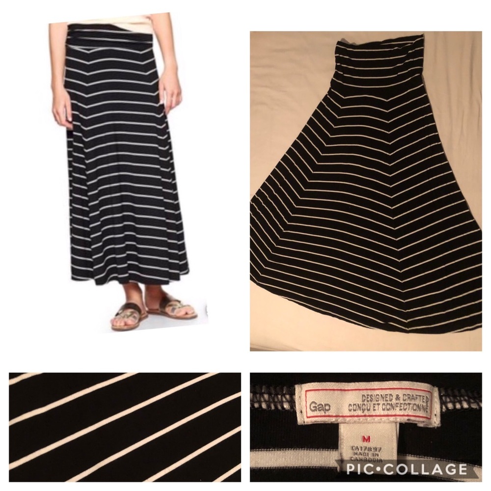 The Gap Maxi Skirt - Black & White
